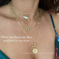 Women Minimalist Jewelry copper clavicle necklace Couple Statement pendant Charm necklace